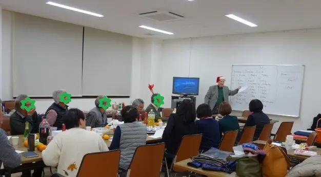 姫路市田寺の英会話教室のレッスン中の写真