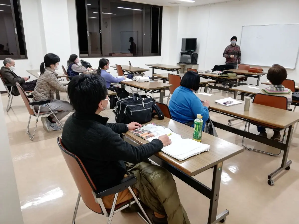 安室教室での英会話レッスン風景