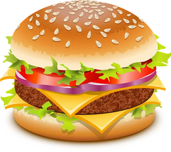 ハンバーガーのイラスト