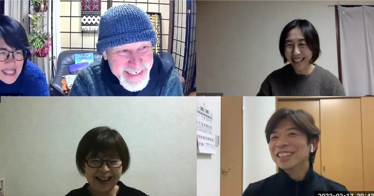 オンライン20分英語講座のレッスン風景