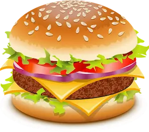 ハンバーガーのイラスト