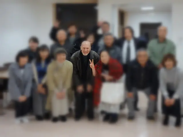 生徒と集合写真
